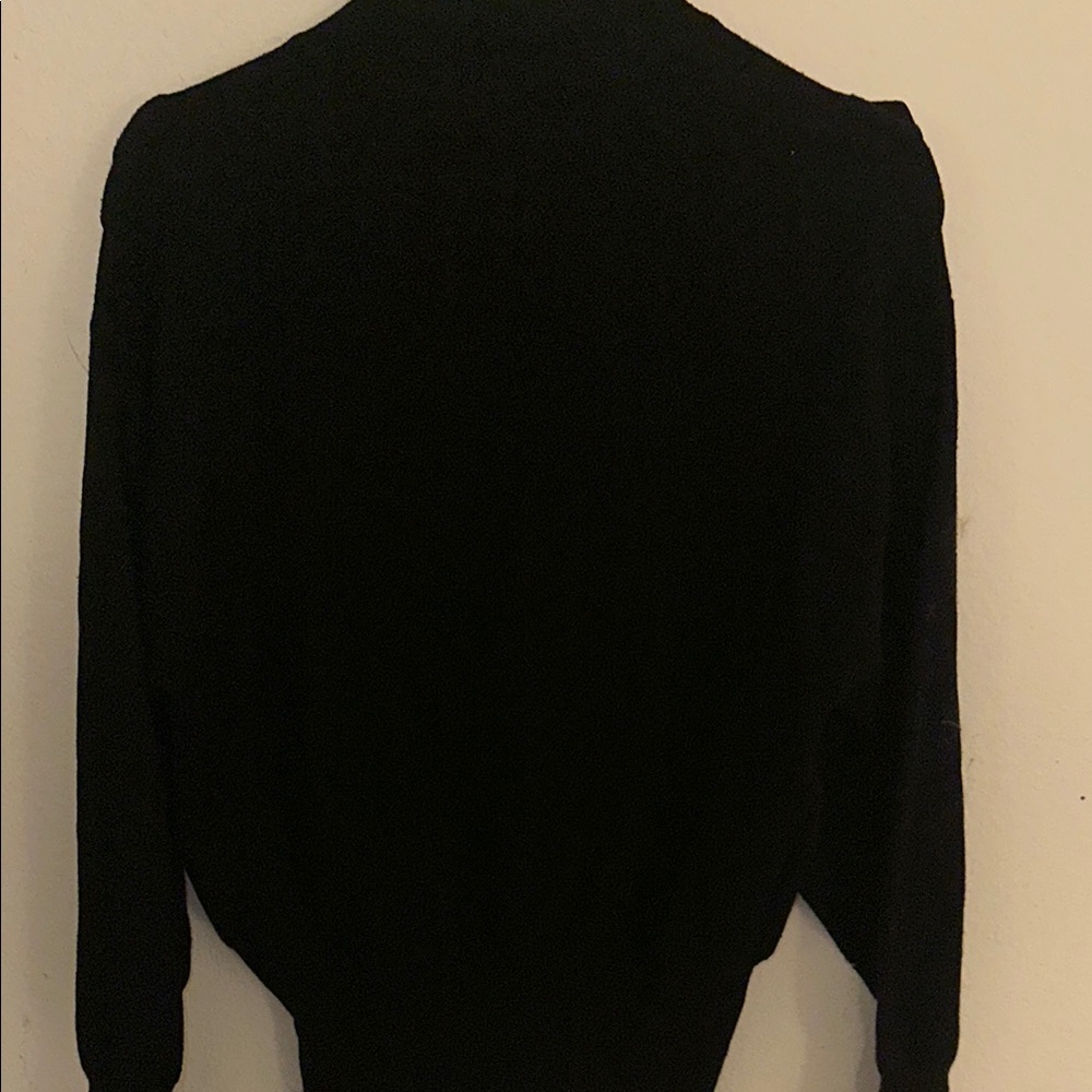 Black Ruffled Sweater - Picture 3 of 3